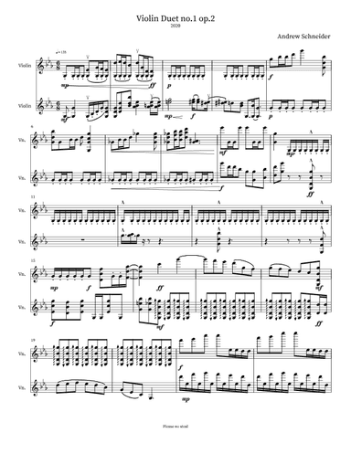 Violin Duet No.1 op.2