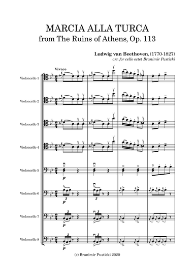 Marcia alla Turca from The Ruins of Athens, op. 113 (arr. Branimir Pusticki)
