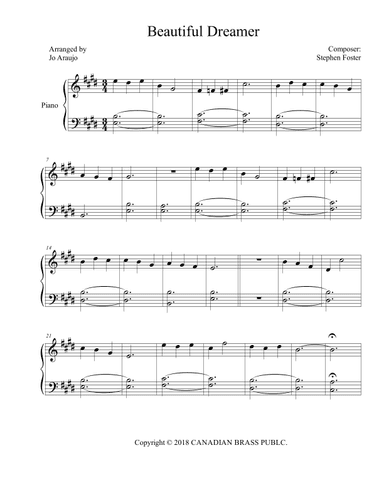BEAUTIFUL DREAMER (arr. JO ARAÚJO)