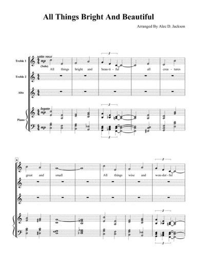 All Things Bright And Beautiful (arr. Alec D Jackson)