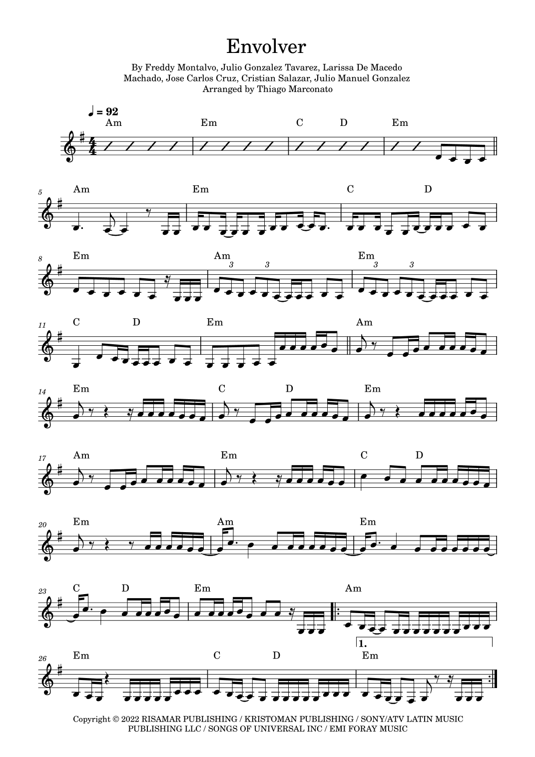 Envolver (arr. Thiago Marconato)