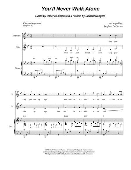 You'll Never Walk Alone (arr. Stephen DeCesare)