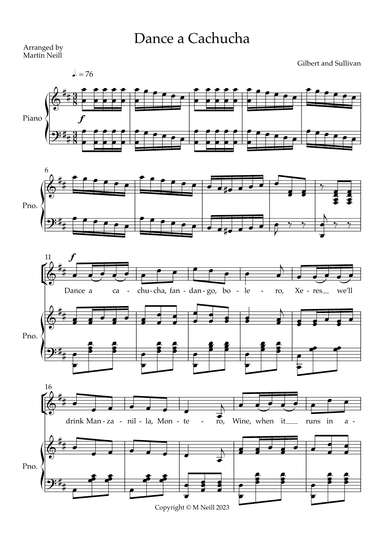 Dance a Cachucha (arr. Martin Neill)