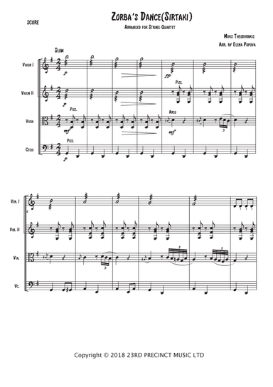 Zorba's Dance - Bouzouki Joe (arr. Elena Popova)