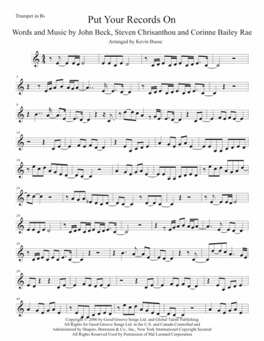 Put Your Records On (arr. Kevin Busse)