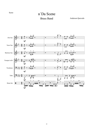 n' Da Scene for Brass Band - Original Composition and Arrangement by Anderson Quevedo