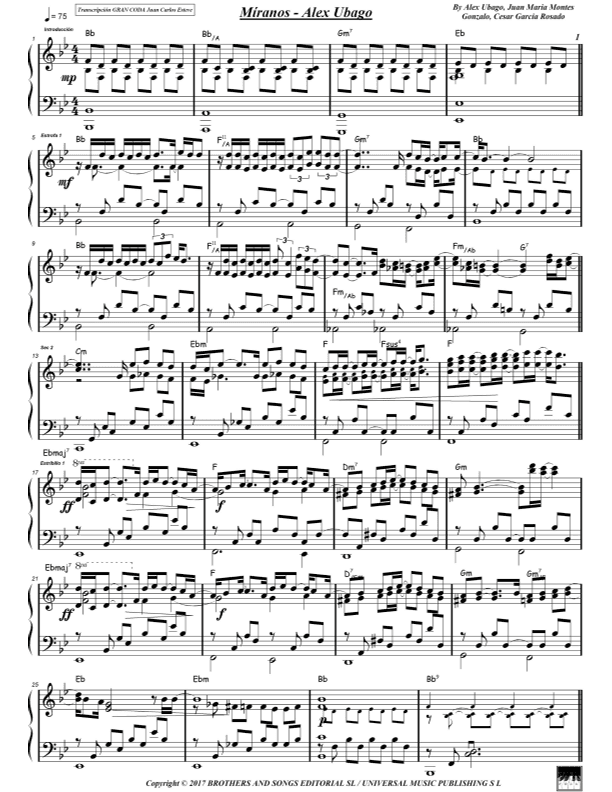 Miranos (arr. juan carlos esteve / Gran Coda)