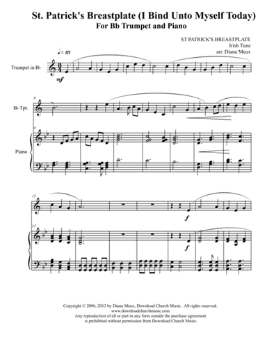 St. Patrick's Breastplate (Trumpet & Piano) (arr. Diana Meux)