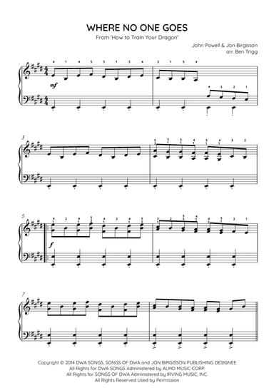 Where No One Goes (arr. Ben Trigg)
