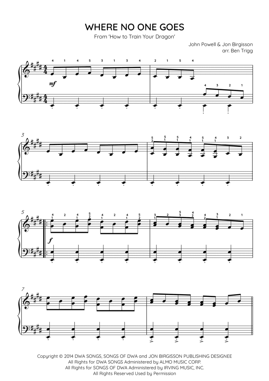 Where No One Goes (arr. Ben Trigg)