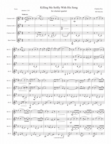 Killing Me Softly With His Song (arr. Bill Malcolm)