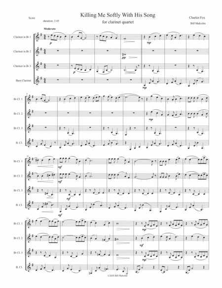 Killing Me Softly With His Song (arr. Bill Malcolm)