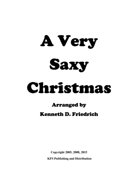 A Very Saxy Christmas - tenor (arr. Kenneth D. Friedrich)