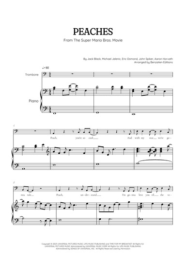 Peaches (arr. Benzaiten Editions)