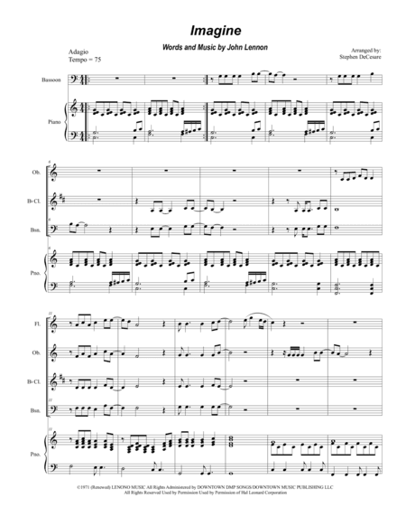 Imagine (arr. Stephen DeCesare)
