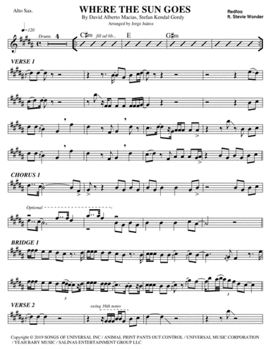 Where The Sun Goes (arr. Jorge Juárez)