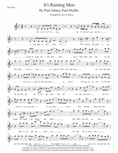 It's Raining Men (arr. Kevin Busse)
