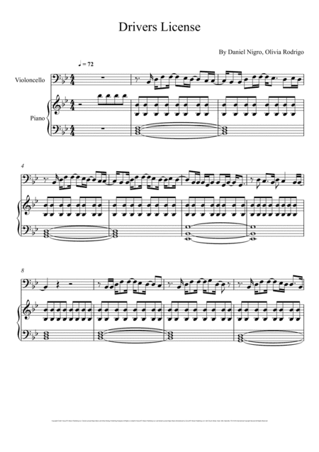 Drivers License (arr. André Laitano)