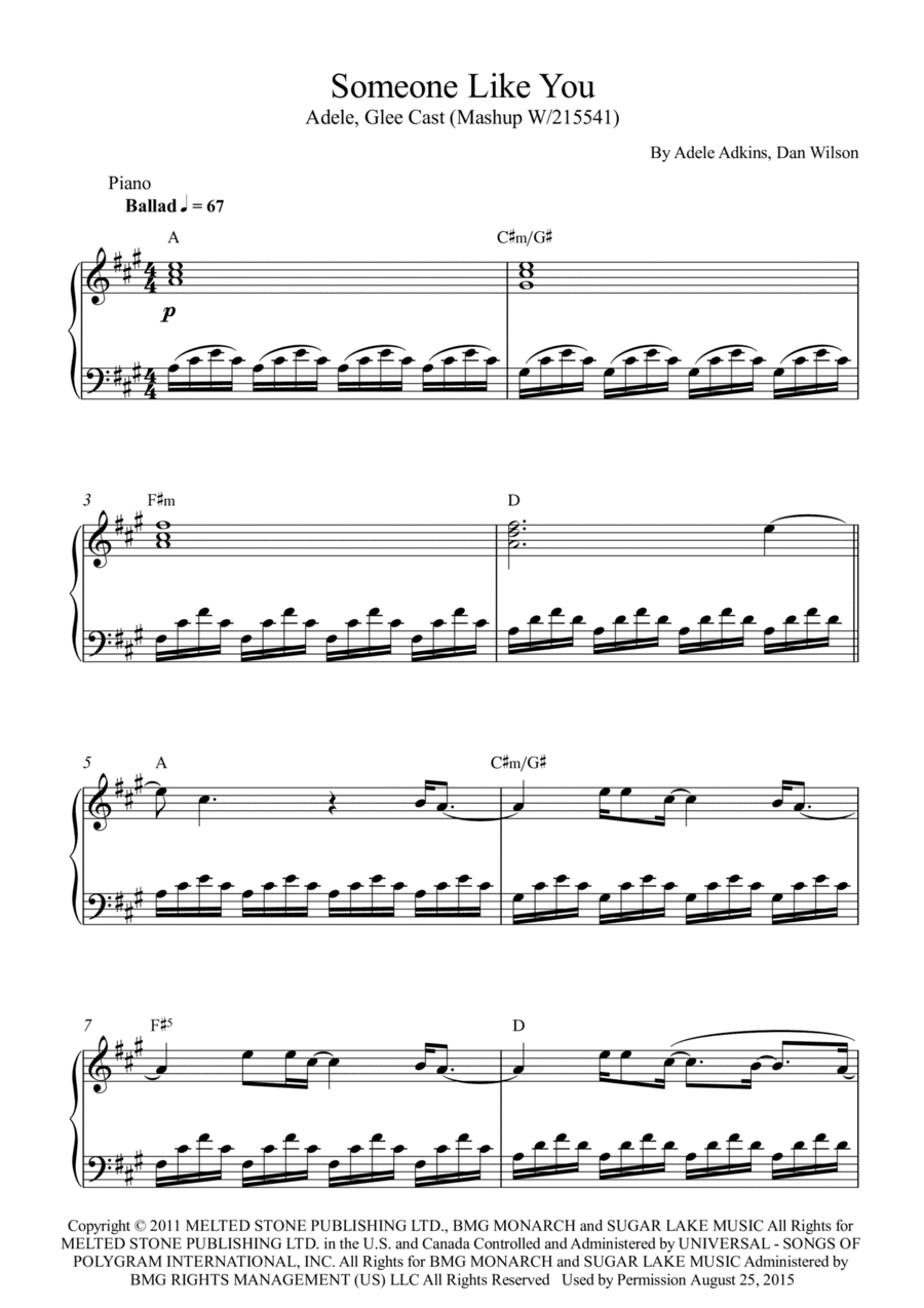 Someone Like You (arr. Wesley S. SIlva)