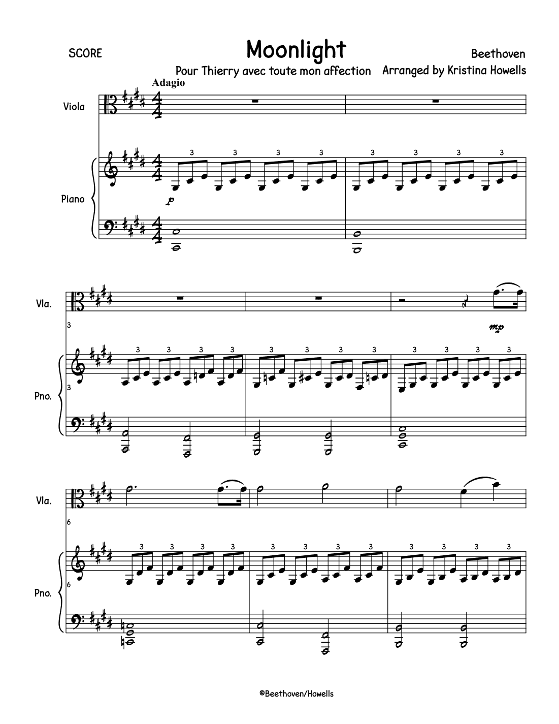 Moonlight (arr. Kristina Howells)