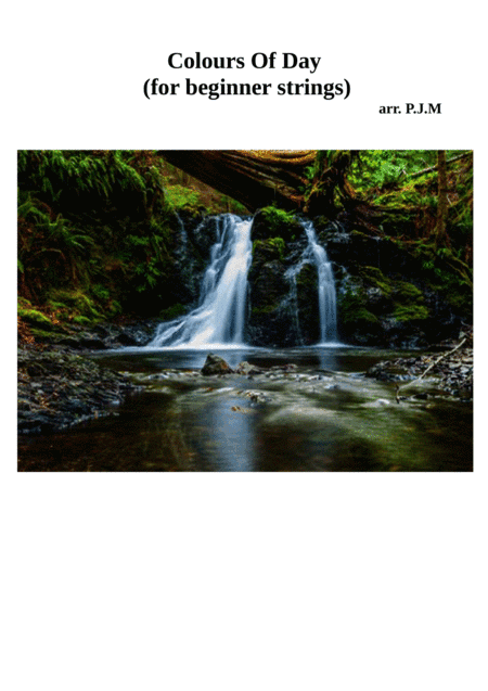 Colours of Day (for beginner strings) (arr. P.J.M)
