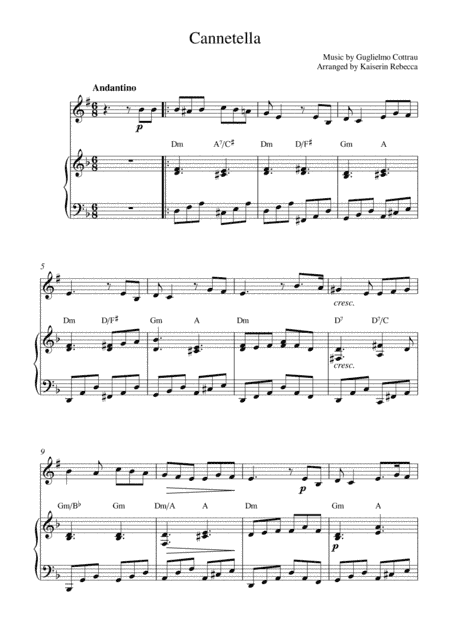 Cannetella (arr. Kaiserin Rebecca)