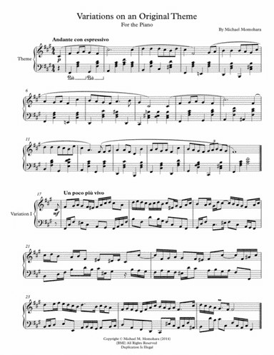 Variations on an Original Theme