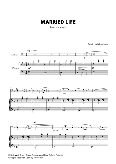 Married Life (arr. Cadenza Editions)