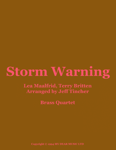 Storm Warning (arr. Jeff Tincher)