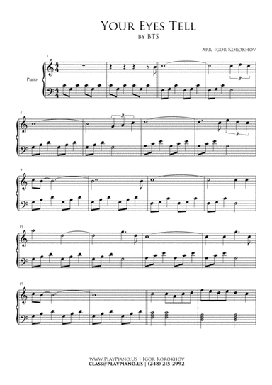 Your Eyes Tell (arr. Igor Korokhov)