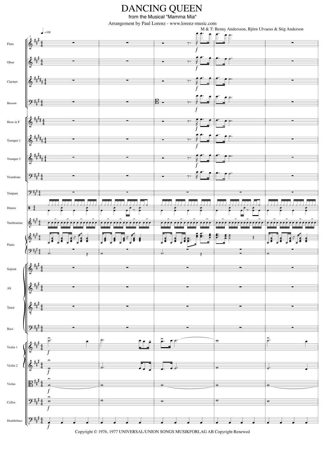Dancing Queen (arr. Paul Lorenz)