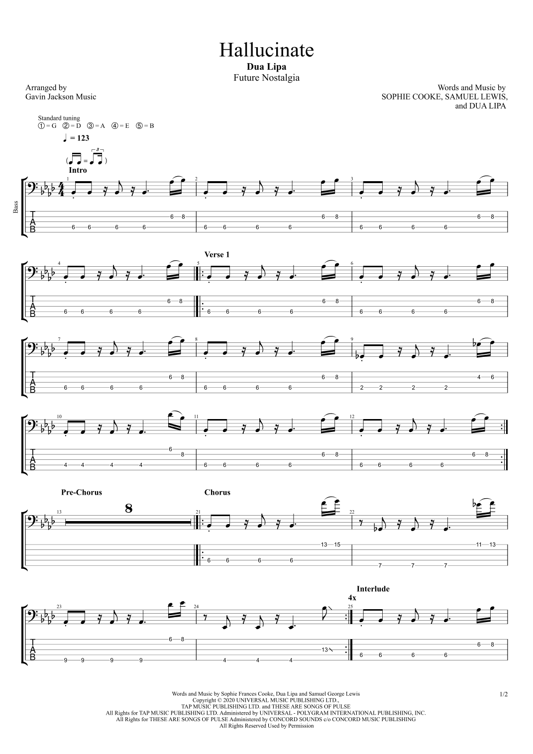 Hallucinate (arr. Gavin Jackson Music)