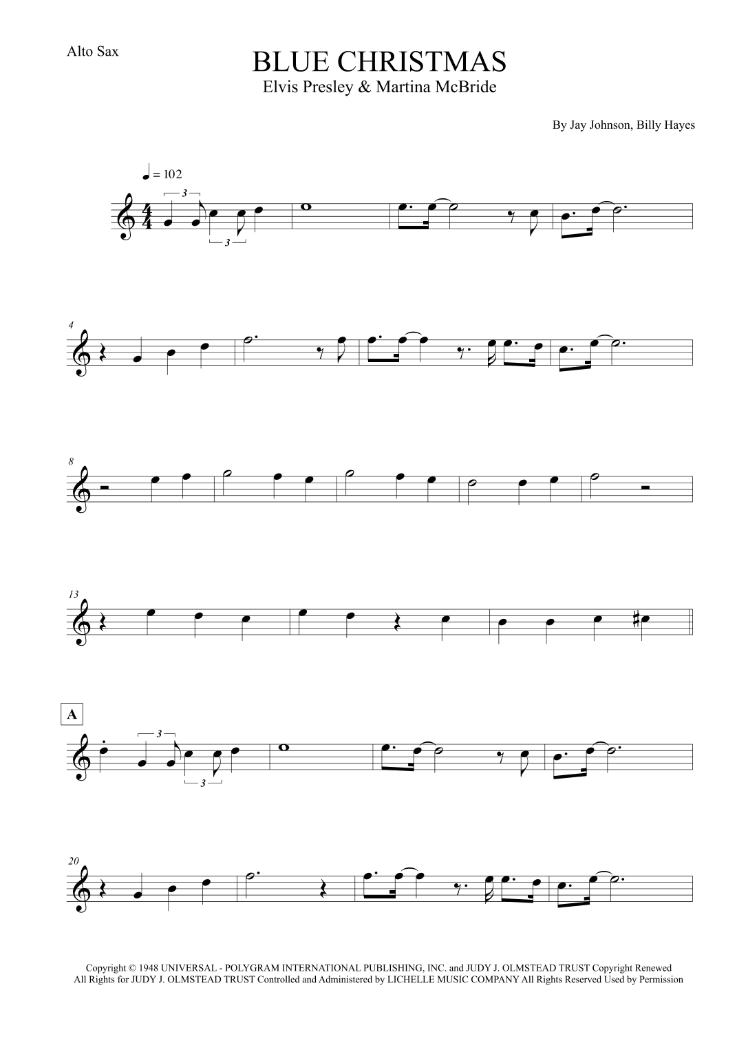 Blue Christmas (arr. Leo Silva)