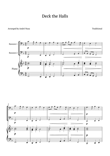 Deck the Halls (arr. André Nusa)