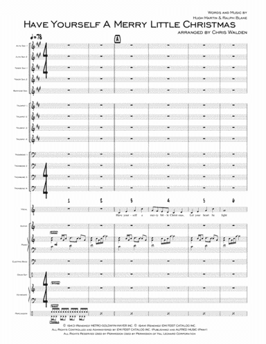 Have Yourself A Merry Little Christmas  from MEET ME IN ST. LOUIS (arr. Chris Walden)