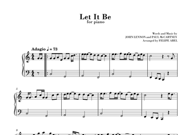 Let It Be (arr. Felipe Abel)