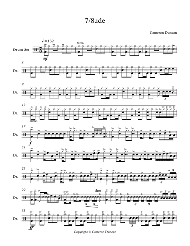 7/8ude (drums)