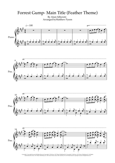 Forrest Gump - Main Title (feather Theme) (arr. Matthew pyeon)