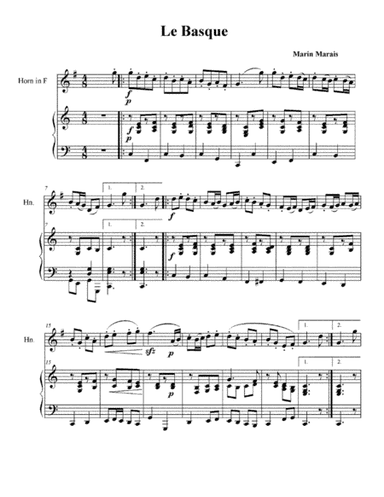 Le Basque (arr. David Jewell)