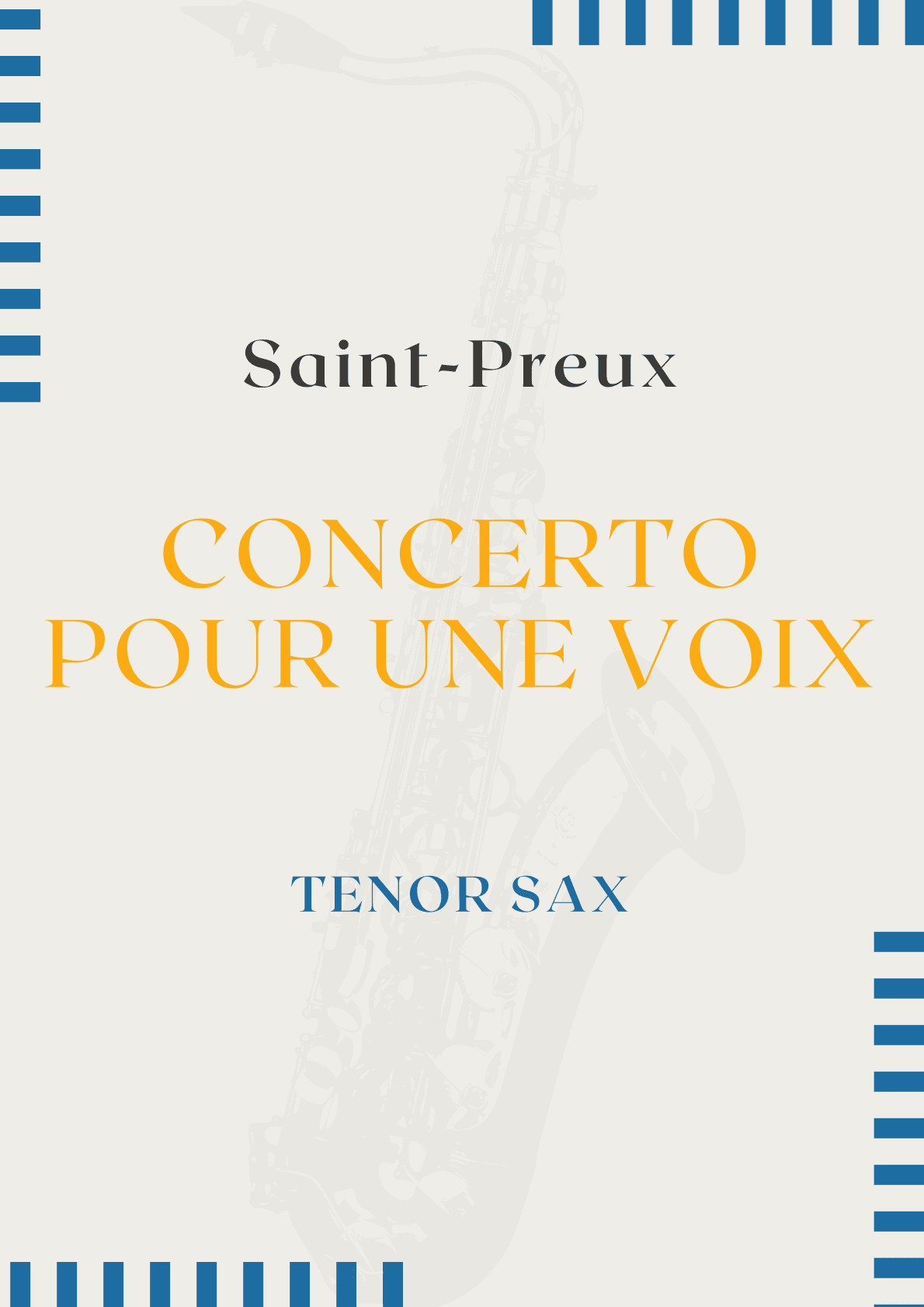Concerto Pour Une Voix (arr. Leo Silva)