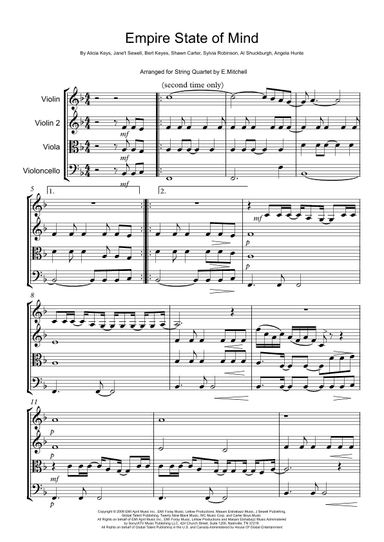 Empire State Of Mind (arr. E.Mitchell)