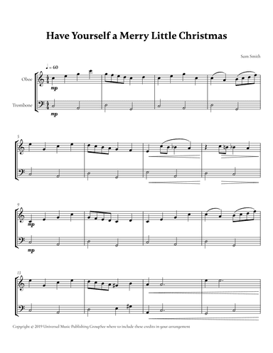 Have Yourself A Merry Little Christmas (arr. Cadenza Editions)