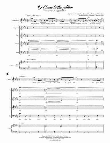 O Come To The Altar (arr. Christian James Jesse)
