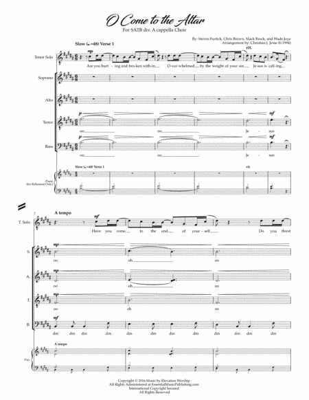O Come To The Altar (arr. Christian James Jesse)