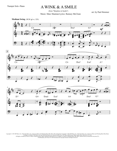 A Wink And A Smile (arr. Paul Hemmer)