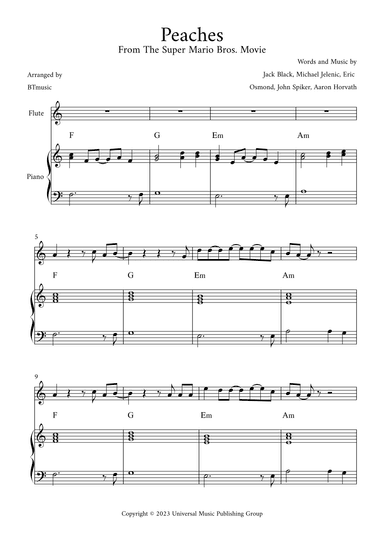 Peaches (arr. BTmusic)