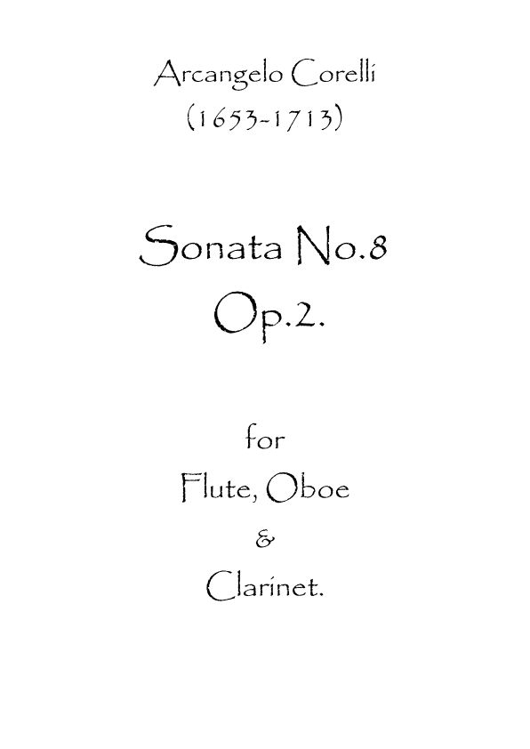 Sonata No.8 Op.2 (arr. Spence Bundy)