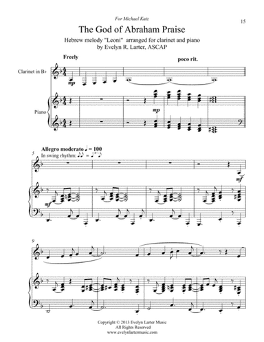 The God Of Abraham Praise (arr. Evelyn Larter Music)