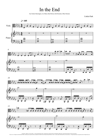 In The End (arr. André Laitano)