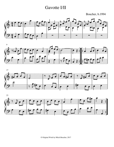 Keyboard Suite in C: IV. Gavotte I/ii/I